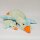 Ente Kuscheltier Kissen Figur Plüsch 72 cm Plüsch Kuschelkissen Flugente Gans grün blau