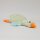 Ente Kuscheltier Kissen Figur Plüsch 72 cm Plüsch Kuschelkissen Flugente Gans grün blau
