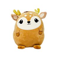 Rentier Kuscheltier Kissen Reh Kawaii braun Figur...