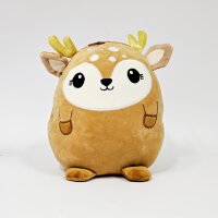 Rentier Kuscheltier Kissen Reh Kawaii braun Figur...