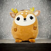 Rentier Kuscheltier Kissen Reh Kawaii braun Figur Plüsch 20 cm Plüsch Kuschelkissen
