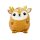 Rentier Kuscheltier Kissen Reh Kawaii braun Figur Plüsch 20 cm Plüsch Kuschelkissen