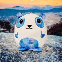 Yeti Kuscheltier Kissen Kawaii weiß blau Figur Plüsch 20 cm Plüsch Kuschelkissen