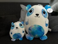 Yeti Kuscheltier Kissen Kawaii weiß blau Figur Plüsch 20 cm Plüsch Kuschelkissen