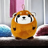 Roter Panda Kuscheltier Kissen Kawaii braun Figur Plüsch 20 cm Plüsch Kuschelkissen