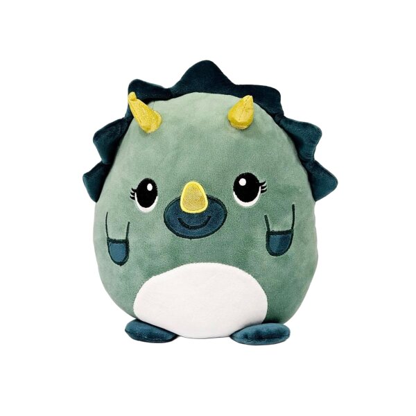 Dino Kuscheltier Kissen Dinosaurier Kawaii grün Figur Plüsch 35 cm Plüsch Kuschelkissen