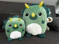 Dino Kuscheltier Kissen Dinosaurier Kawaii grün Figur Plüsch 35 cm Plüsch Kuschelkissen
