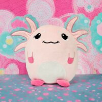 Axolotl Kuscheltier Kissen Kawaii pink Figur Plüsch 35 cm Plüsch Kuschelkissen