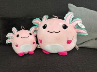 Axolotl Kuscheltier Kissen Kawaii pink Figur Plüsch 35 cm Plüsch Kuschelkissen