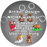 Capybara Anhänger KeyChain 4 cm Glücksbringer unsortiert nicht wählbar