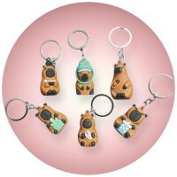 Capybara Anhänger KeyChain 4 cm Glücksbringer unsortiert nicht wählbar