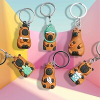 Capybara Anhänger KeyChain 4 cm Glücksbringer unsortiert nicht wählbar