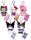 Hello Kitty Skelett rosa Kuscheltier Plüschtier Bagclip XXL 12 cm Stofftier Anime Plush Stofftier Cute Plushie Halloween Weihnachten Geschenke für Kinder