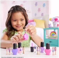 Mini BarbieLand Mini-figuren Fashionistas Puppe 4cm + Nagellackflasche 7,5x15cm Spielset unsortiert nicht wählbar