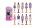 Mini BarbieLand Mini-figuren Fashionistas Puppe 4cm + Nagellackflasche 7,5x15cm Spielset unsortiert nicht wählbar