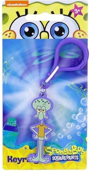Schlüsselanhänger Spongebob Thaddäus Schlüsselanhänger 2D PVC 6cm Mini Anhänger Geschenk Cartoon Schlüsselanhänger für Handyhülle Charme Rucksack Geschenk