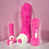 Satisfyer Kuscheltier Dildo Vibrator Figur Plüsch 30 cm Plüsch rosa pink