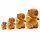 Capybara Kuscheltier braun Figur Plüsch 40 cm Plüsch Capybara mit Schildkröten Rucksack