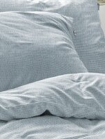 Irisette Seersucker Bettwäsche Set Easy 8514 1 Deckenbezug 135x200 cm + 1 Kissenbezug 80x80 cm grün