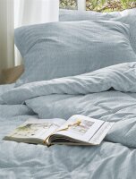 Irisette Seersucker Bettwäsche Set Easy 8514 1 Deckenbezug 155x220 cm + 1 Kissenbezug 80x80 cm grün