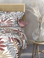 Irisette Seersucker Bettwäsche Set Easy 8579 1 Deckenbezug 140x200 cm + 1 Kissenbezug 90x70 cm rot