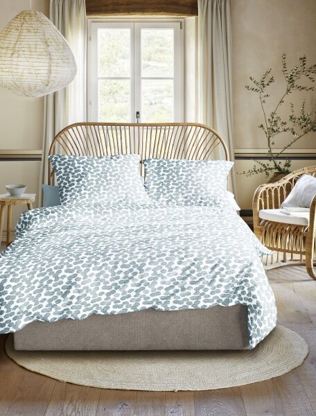 Irisette Seersucker Bettwäsche Set Easy 8587 1 Deckenbezug 135x200 cm + 1 Kissenbezug 80x80 cm grün