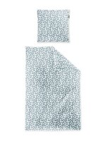Irisette Seersucker Bettwäsche Set Easy 8587 1 x Bettbezug 155x220 cm + 1 x Kissenbezug 80x80 cm blau