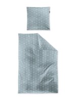 Irisette Seersucker Bettwäsche Set Easy 8603 1 Deckenbezug 155x220 cm + 1 Kissenbezug 80x80 cm grün