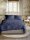 Irisette Seersucker Bettwäsche Set Easy 8603 1 Deckenbezug 155x220 cm + 1 Kissenbezug 80x80 cm blau