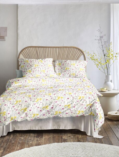 Irisette Seersucker Bettwäsche Set Easy 8606 1 Deckenbezug 155x220 cm + 1 Kissenbezug 80x80 cm bunt