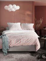 Irisette Seersucker Bettwäsche Set Easy 8614 1 x Bettbezug 155x220 cm + 1 x Kissenbezug 80x80 cm natur
