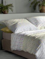 Irisette Seersucker Bettwäsche Set Easy 8614 1 Deckenbezug 140x200 cm + 1 Kissenbezug 90x70 cm bunt