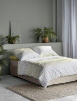 Irisette Seersucker Bettwäsche Set Easy 8614 1 x Bettbezug 155x220 cm + 1 x Kissenbezug 80x80 cm grau