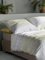 Irisette Seersucker Bettwäsche Set Easy 8614 1 x Bettbezug 155x220 cm + 1 x Kissenbezug 80x80 cm grau