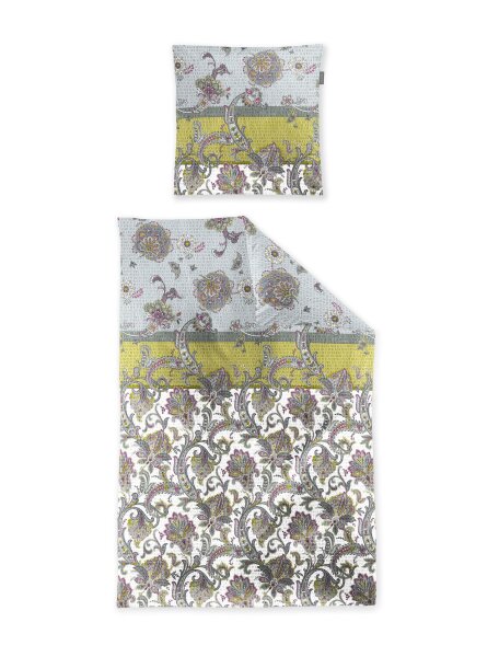 Irisette Seersucker Bettwäsche Set Easy 8615 1 Deckenbezug 155x220 cm + 1 Kissenbezug 80x80 cm bunt