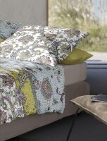 Irisette Seersucker Bettwäsche Set Easy 8615 1 Deckenbezug 155x220 cm + 1 Kissenbezug 80x80 cm bunt