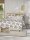 Irisette Seersucker Bettwäsche Set Easy-HK 8618 1 Deckenbezug 155x220 cm + 1 Kissenbezug 80x80 cm grau