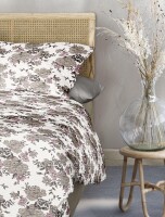 Irisette Seersucker Bettwäsche Set Easy-HK 8618 1 Deckenbezug 140x200 cm + 1 Kissenbezug 90x70 cm grau