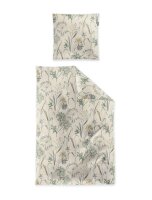 Irisette Edel-Feinbiber Bettwäsche Set Koala 8425 1 Deckenbezug 135x200 cm + 1 Kissenbezug 80x80 cm natur