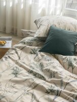 Irisette Edel-Feinbiber Bettwäsche Set Koala 8425 1 Deckenbezug 135x200 cm + 1 Kissenbezug 80x80 cm natur