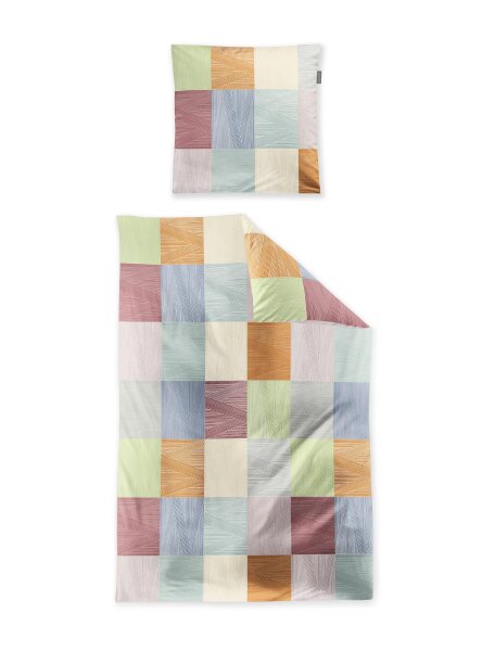 Irisette Edel-Feinbiber Bettwäsche Set Koala 8506 1 Deckenbezug 155x220 cm + 1 Kissenbezug 80x80 cm bunt