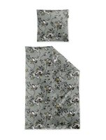 Irisette Edel-Feinbiber Bettwäsche Set Koala 8616 1 Deckenbezug 140x200 cm + 1 Kissenbezug 90x70 cm grün