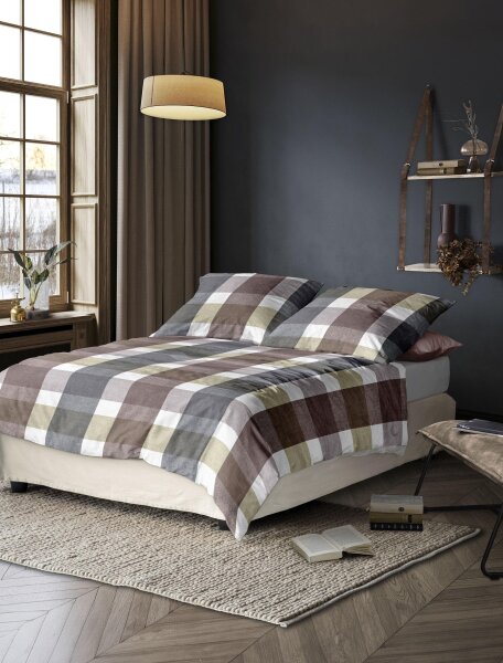Irisette Edel-Feinbiber Bettwäsche Set Koala 8622 1 Deckenbezug 135x200 cm + 1 Kissenbezug 80x80 cm bunt