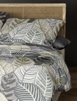 Irisette Edel-Feinbiber Bettwäsche Set Koala 8628 1 Deckenbezug 155x220 cm + 1 Kissenbezug 80x80 cm grün