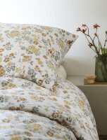 Irisette Edel-Feinbiber Bettwäsche Set Koala 8629 1 Deckenbezug 140x200 cm + 1 Kissenbezug 90x70 cm goldfarben