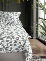 Irisette Edel-Feinbiber Bettwäsche Set Koala-HK 8588 1 Deckenbezug 135x200 cm + 1 Kissenbezug 80x80 cm grün