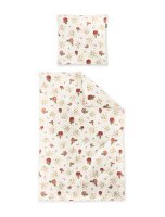 Irisette Edel-Feinbiber Bettwäsche Set Koala-J 8627 1 Deckenbezug 135x200 cm + 1 Kissenbezug 80x80 cm rot