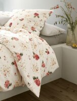 Irisette Edel-Feinbiber Bettwäsche Set Koala-J 8627 1 Deckenbezug 135x200 cm + 1 Kissenbezug 80x80 cm rot