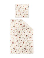 Irisette Edel-Feinbiber Bettwäsche Set Koala-J 8627 1 Deckenbezug 140x200 cm + 1 Kissenbezug 90x70 cm rot