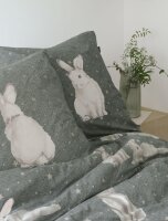 Irisette Edel-Feinbiber Bettwäsche Set Koala-J 8654 1 Deckenbezug 140x200 cm + 1 Kissenbezug 90x70 cm grün